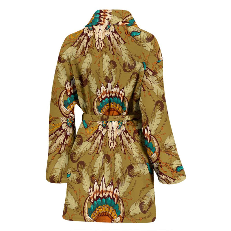 Native Indian Buffalo head Women Bath Robe