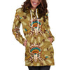 Native Indian Buffalo Head Women Hoodie Dress