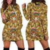 Native Indian Buffalo Head Women Hoodie Dress