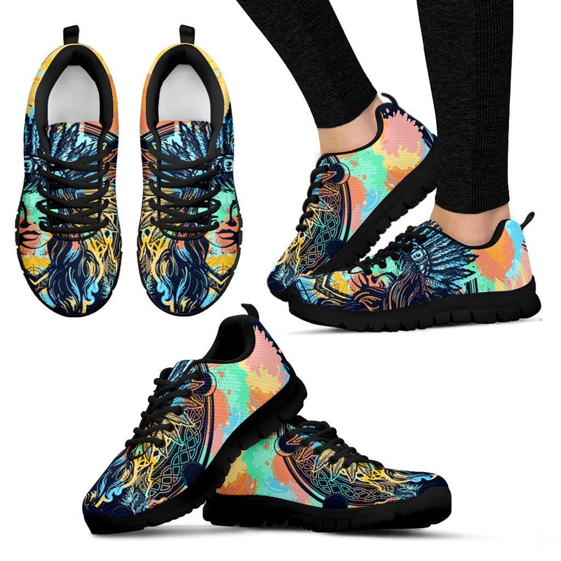 Native Indian Girl Women Sneakers