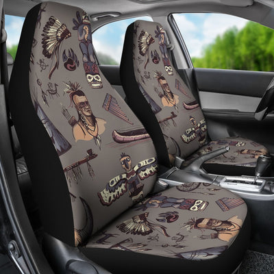 Native Indian life Design Print Universal Fit Car Seat Covers