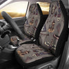 Native Indian life Design Print Universal Fit Car Seat Covers