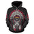 Native Indian Skull All Over Print Hoodie