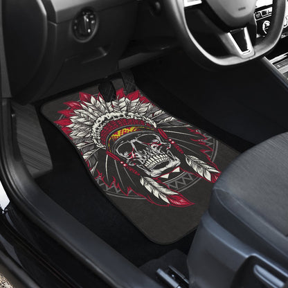 Native Indian Skull Car Floor Mats