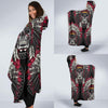 Native Indian Skull Hooded Blanket-JORJUNE.COM