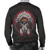 Native Indian Skull Men Crewneck Sweatshirt