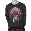 Native Indian Skull Men Crewneck Sweatshirt