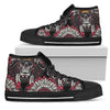 Native Indian Skull Men High Top Shoes