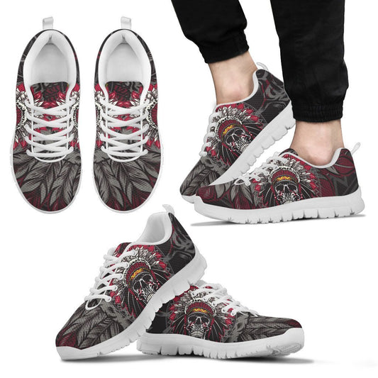 Native Indian Skull Men Sneakers