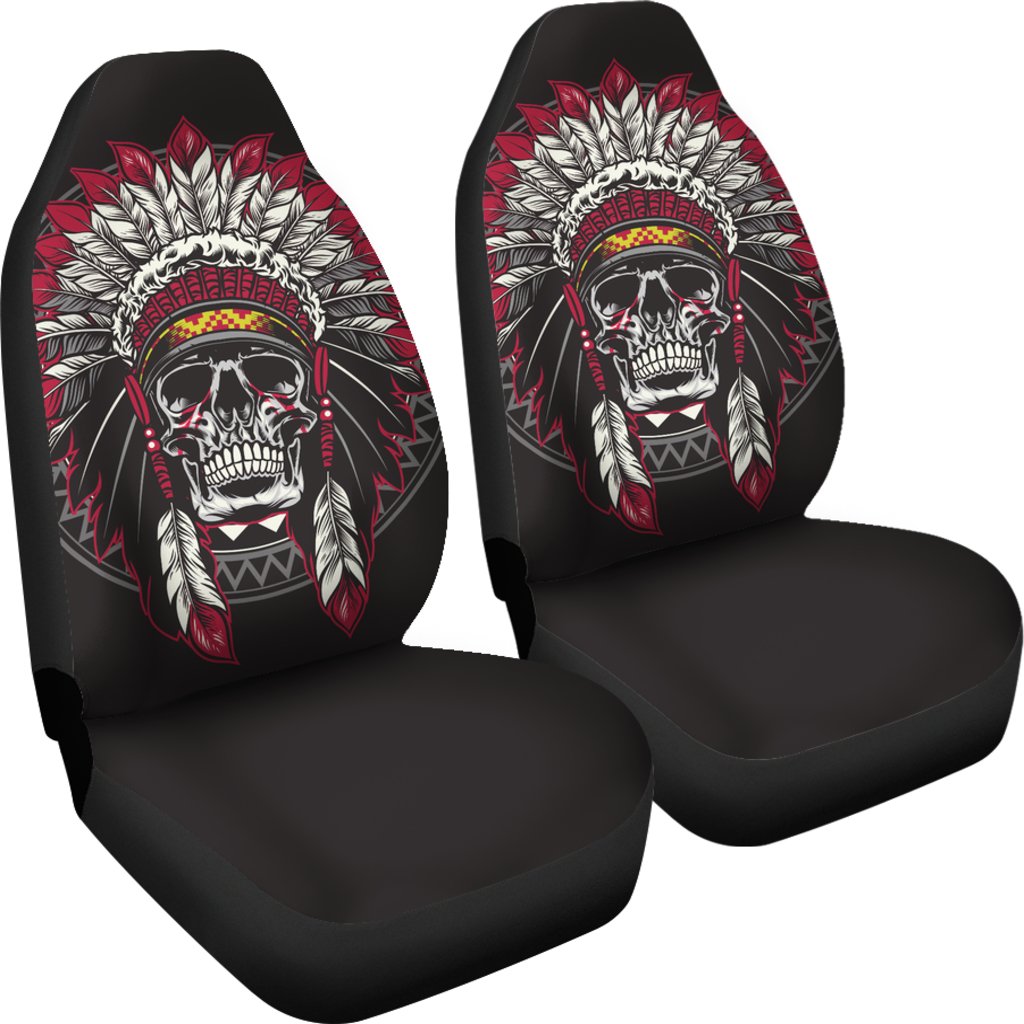Native Indian Skull Universal Fit Car Seat Covers