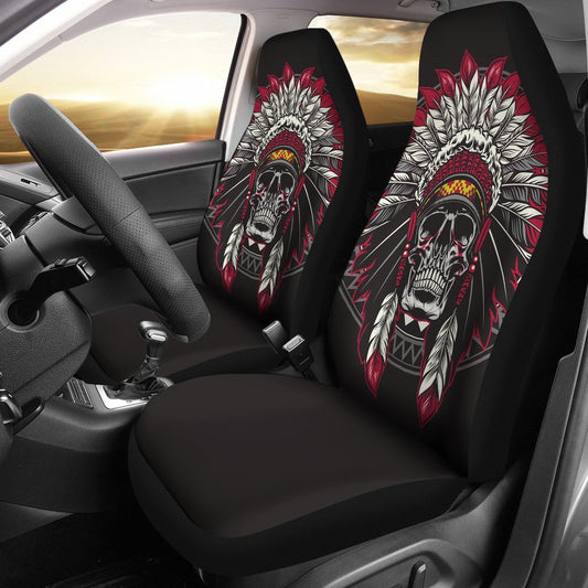 Native Indian Skull Universal Fit Car Seat Covers
