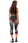 Native Indian Skull Women Capris