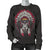 Native Indian Skull Women Crewneck Sweatshirt