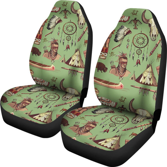 Native Indian Themed Design Print Universal Fit Car Seat Covers