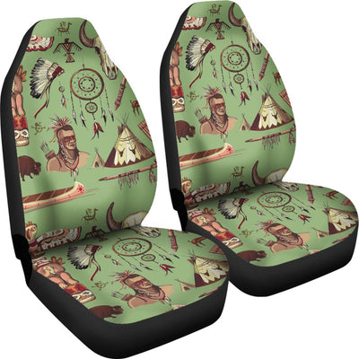 Native Indian Themed Design Print Universal Fit Car Seat Covers