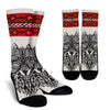 Native Indian Wolf Crew Socks