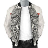 Native Indian Wolf Men Casual Bomber Jacket