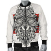 Native Indian Wolf Men Casual Bomber Jacket