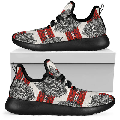 Native Indian Wolf Mesh Knit Sneakers Shoes