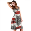 Native Indian Wolf Sleeveless Mini Dress