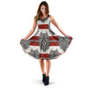 Native Indian Wolf Sleeveless Mini Dress