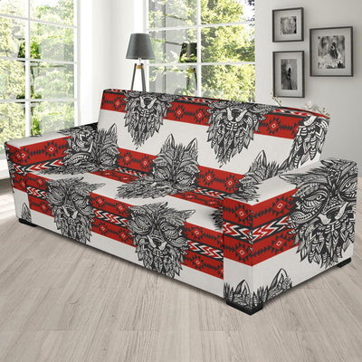 Native Indian Wolf Sofa Slipcover-JORJUNE.COM