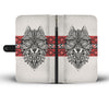 Native Indian Wolf Wallet Phone Case