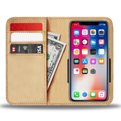 Native Indian Wolf Wallet Phone Case