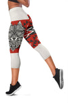 Native Indian Wolf Women Capris