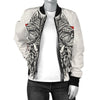 Native Indian Wolf Women Casual Bomber Jacket