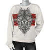 Native Indian Wolf Women Crewneck Sweatshirt