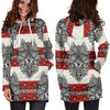 Native Indian Wolf Women Hoodie Dress