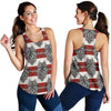 Native Indian Wolf Women Racerback Tank Top