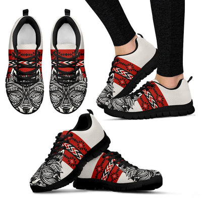 Native Indian Wolf Women Sneakers
