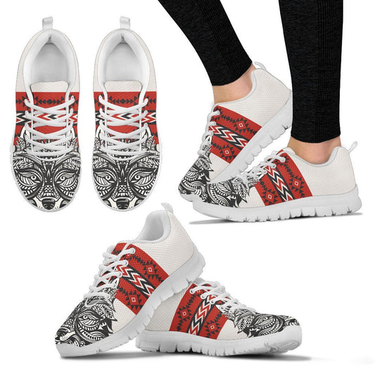 Native Indian Wolf Women Sneakers