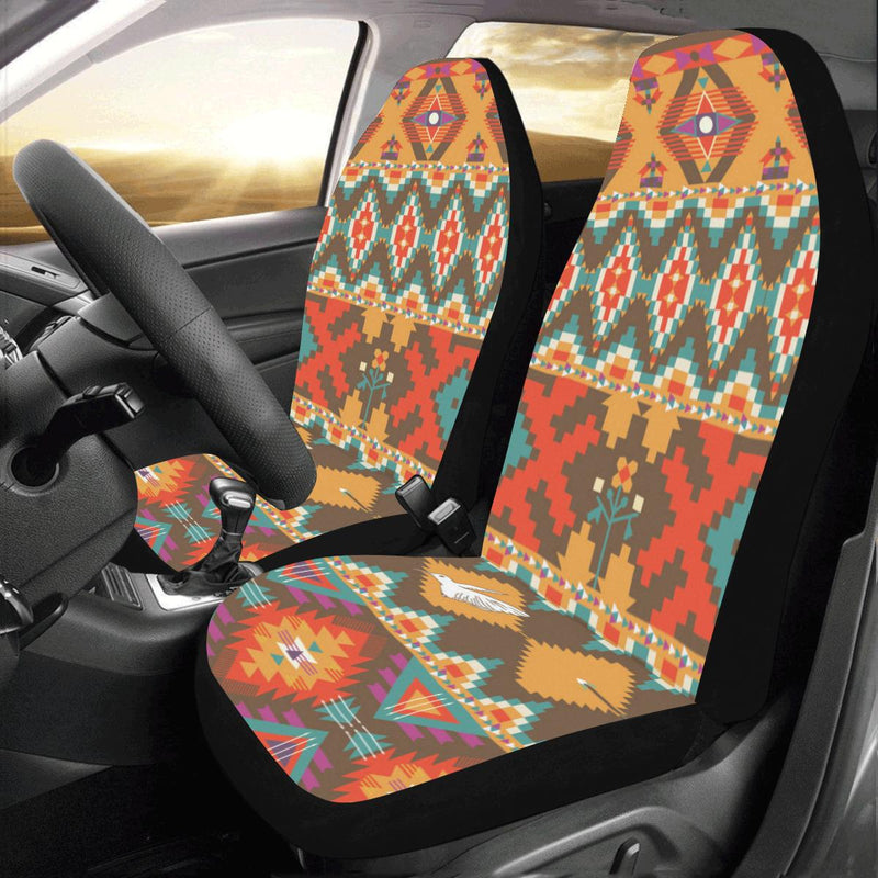 Native Pattern Print Design A01 Car Seat Covers (Set of 2)-JORJUNE.COM