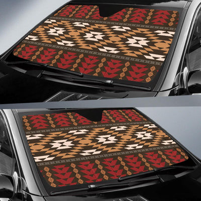 Native Pattern Print Design A02 Car Sun Shades-JORJUNE.COM