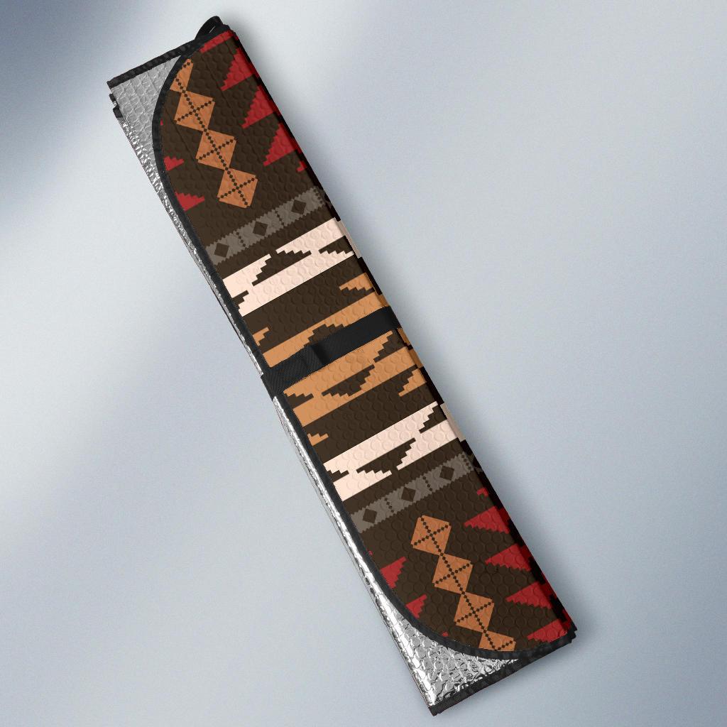 Native Pattern Print Design A02 Car Sun Shades-JORJUNE.COM