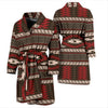 Native Pattern Print Design A03 Men Bathrobe-JORJUNE.COM