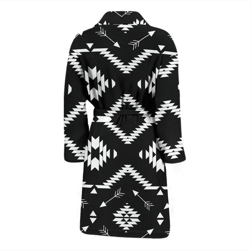 Native Pattern Print Design A04 Men Bathrobe-JORJUNE.COM