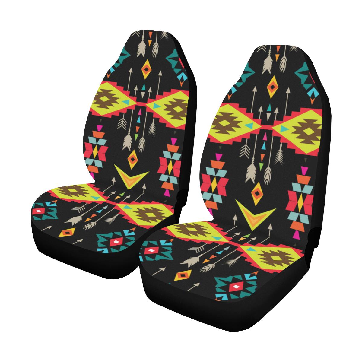Native Pattern Print Design A05 Car Seat Covers (Set of 2)-JORJUNE.COM