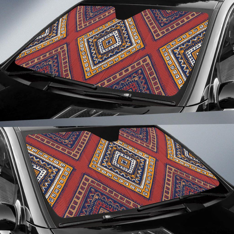 Native Pattern Print Design A06 Car Sun Shades-JORJUNE.COM