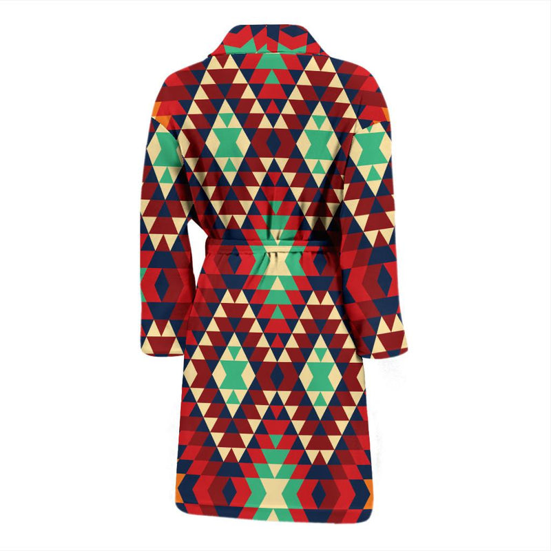 Native Pattern Print Design A07 Men Bathrobe-JORJUNE.COM