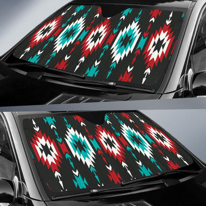 Native Pattern Print Design A08 Car Sun Shades-JORJUNE.COM
