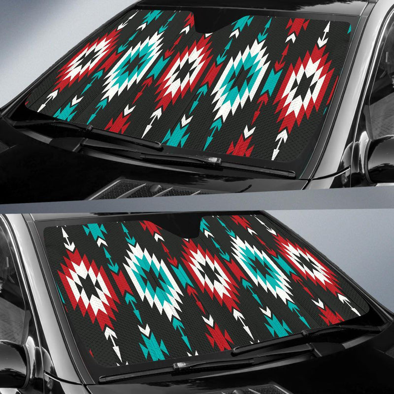 Native Pattern Print Design A08 Car Sun Shades-JORJUNE.COM