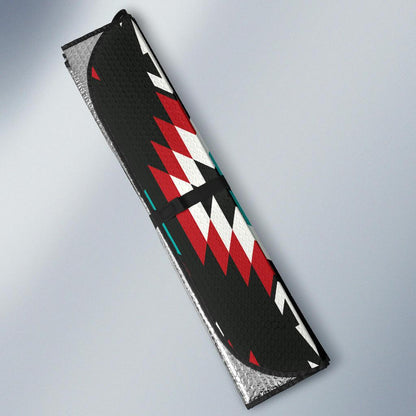 Native Pattern Print Design A08 Car Sun Shades-JORJUNE.COM