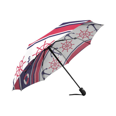 Nautical Anchor Casual Automatic Foldable Umbrella