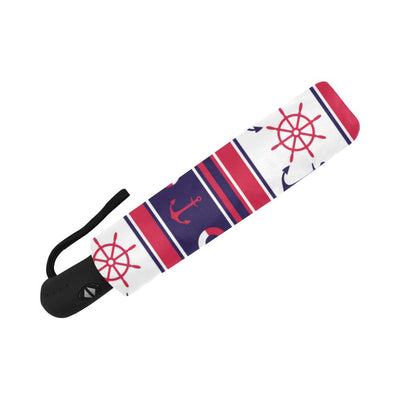 Nautical Anchor Casual Automatic Foldable Umbrella