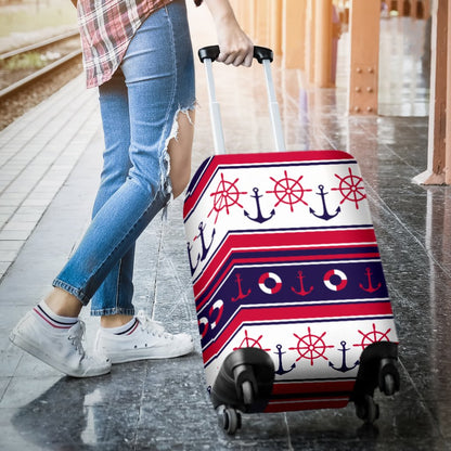 Nautical Anchor Casual Luggage Cover Protector