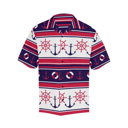 Nautical Anchor Casual Men Hawaiian Shirt